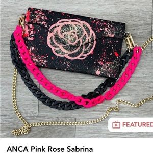 Anca Barbu authentic genuine leather Pink Rose Sabrina